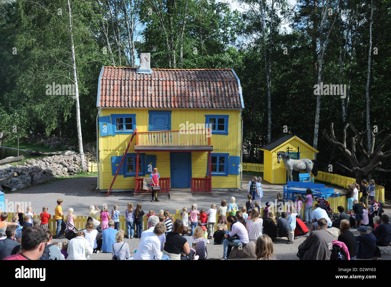 Vimmerby, Sweden, Pippi's Villa Villekulla in Astrid Lindgren's World Stock  Photo - Alamy