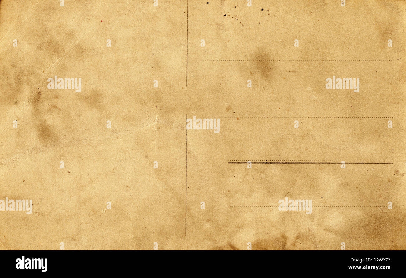 Empty vintage postcard Stock Photo - Alamy