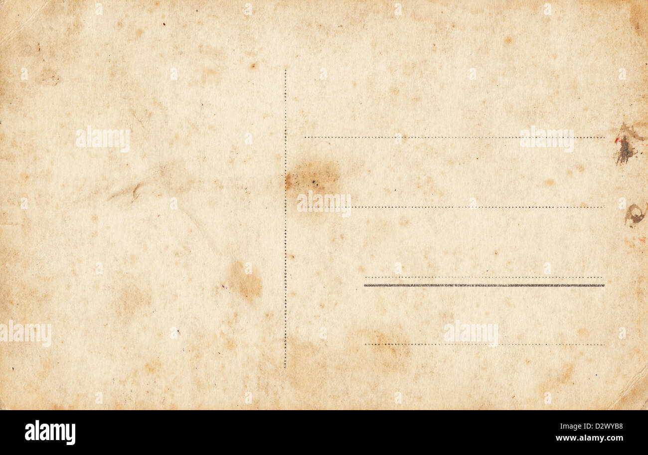 Grunge blank postcard Stock Photo - Alamy