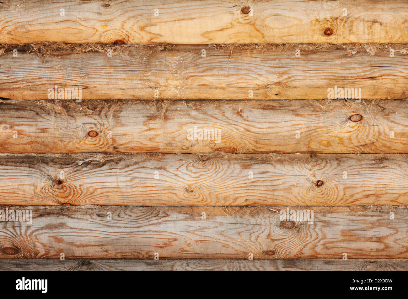 light pine wood logs background Stock Photo