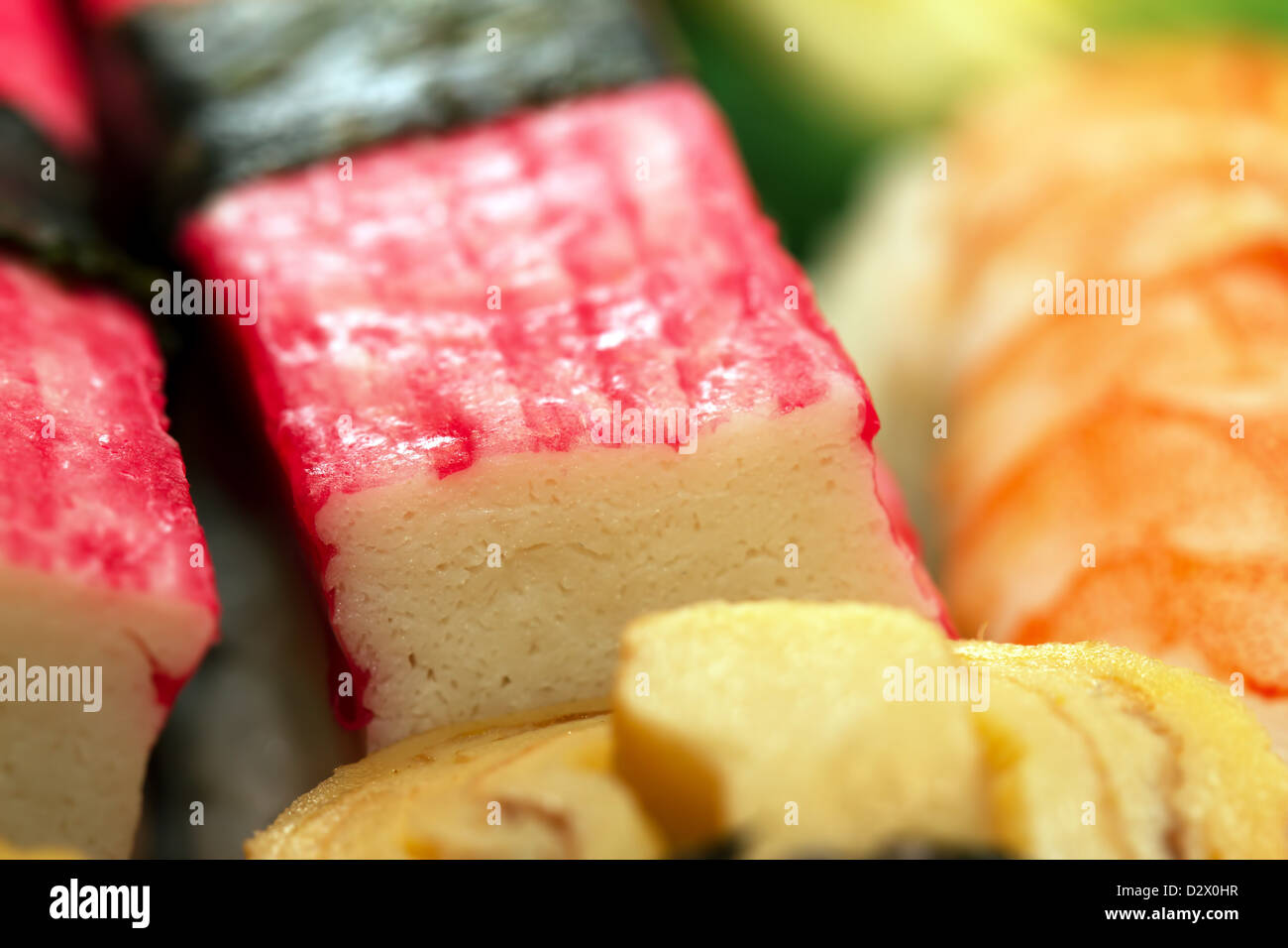 Sushi Surimi Japanese Food Stock Photo Alamy