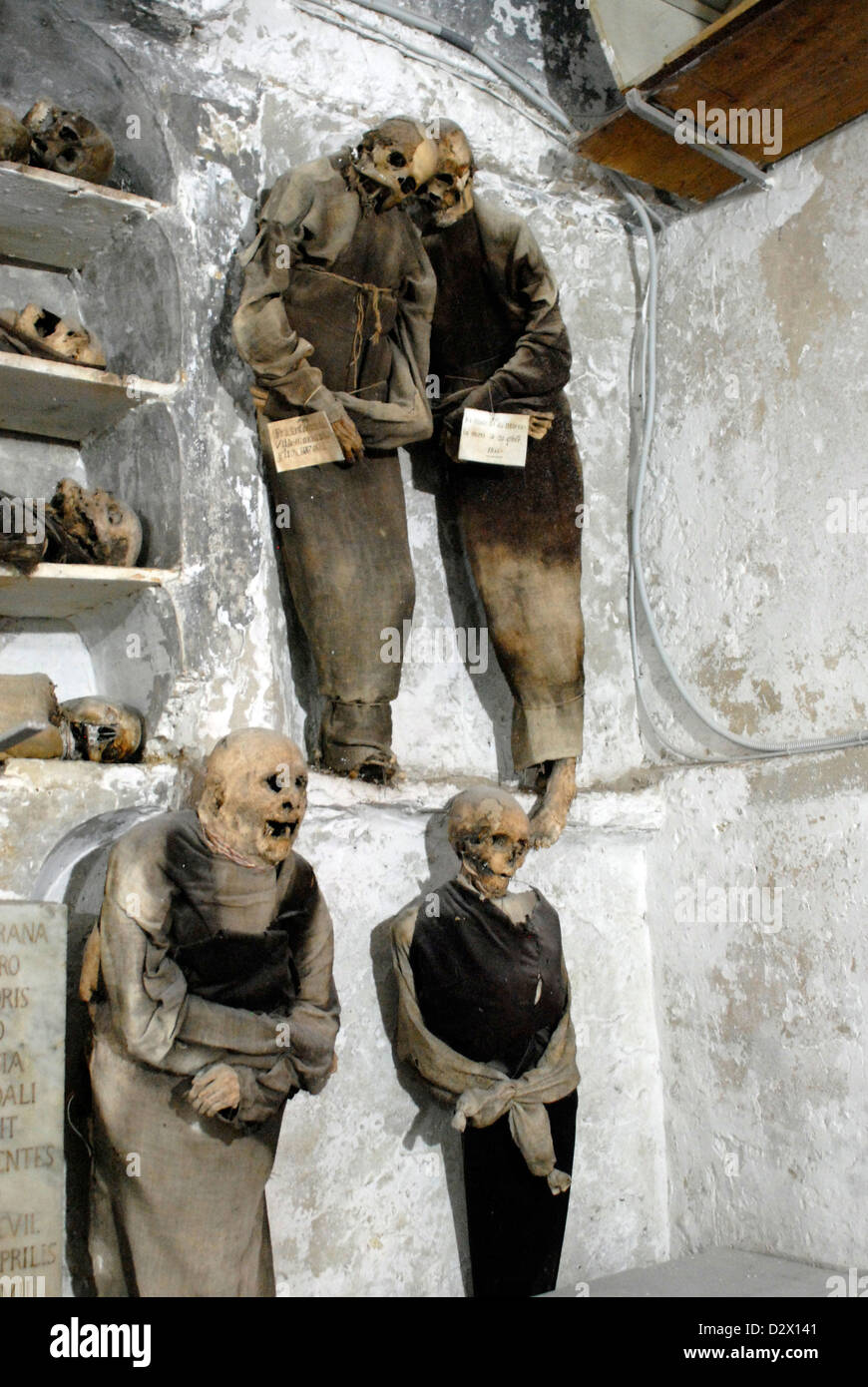 Capucins Catacombes Italie Momie Palerme Stock Photo Alamy