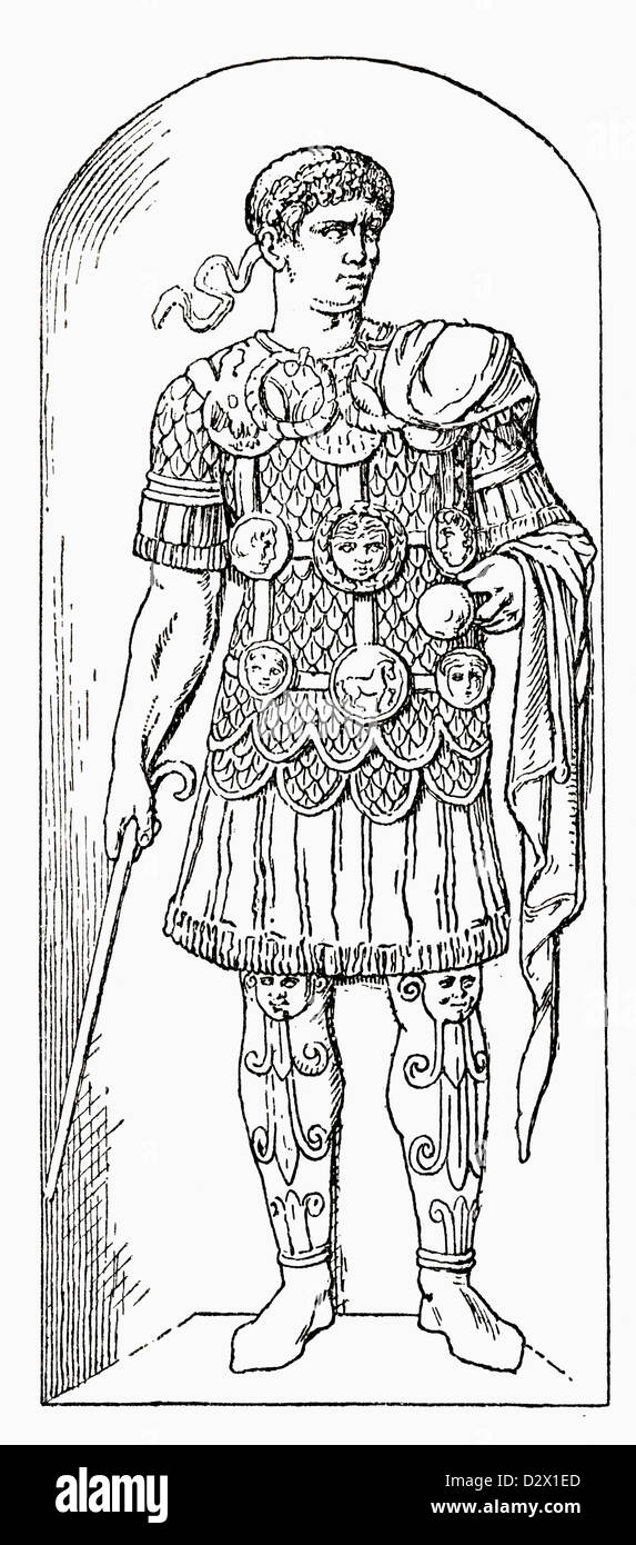 A Roman soldier. From A First Book of British History published 1925. Stock Photo