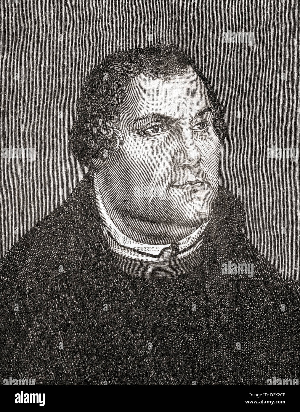 Martin Luther, 1483 – 1546. German monk, priest and professor of theology. From A First Book of British History published 1925. Stock Photo