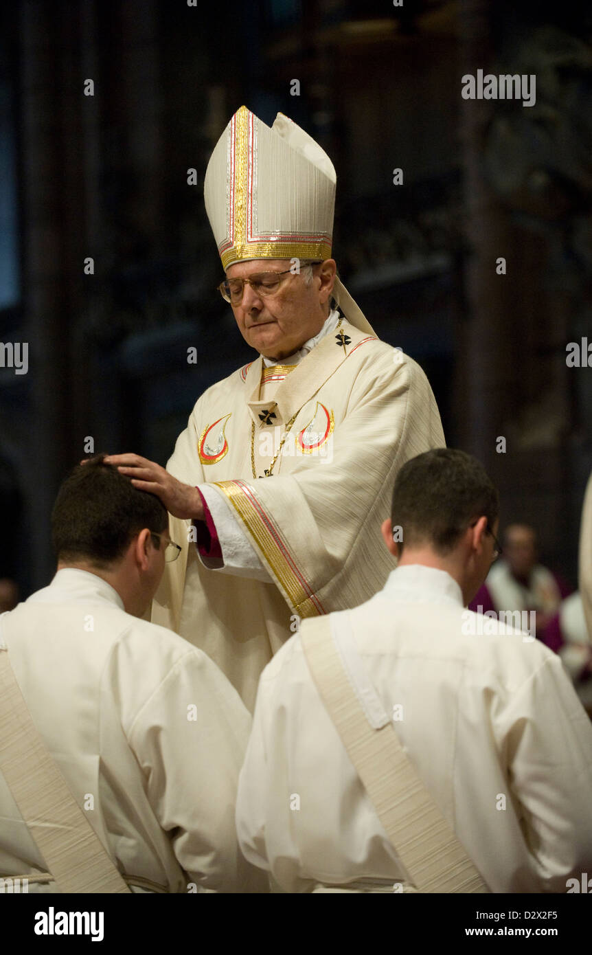 Freiburg, Germany, Archbishop Robert Zollitsch during the ordination ...