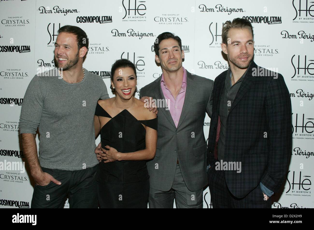 aflevere Mundskyl Hvile Ernesto Arguello, Eva Longoria, Ben Patton, Tim Lopez at arrivals for Grand  Opening of SHe by Morton's Restaurant, Crystals at CityCenter, Las Vegas,  NV February 2, 2013. Photo By: James Atoa/Everett Collection/Alamy