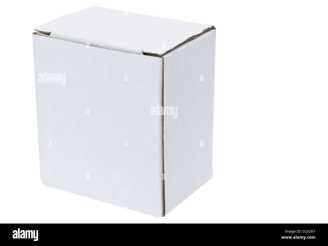 White Cardboard Box Stock Photo Alamy