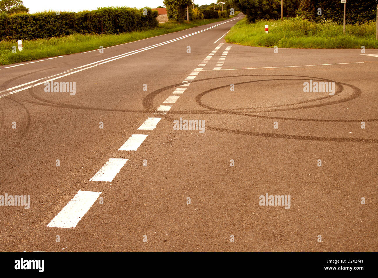 Skid marks car hires stock photography and images Alamy
