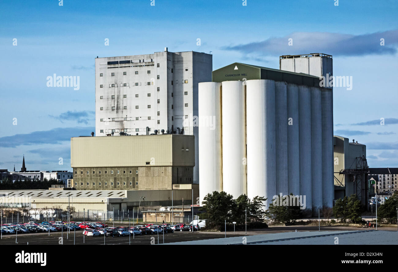 ADM Milling Chancelot Mill in Leith Docks Edinburgh Scotland Stock