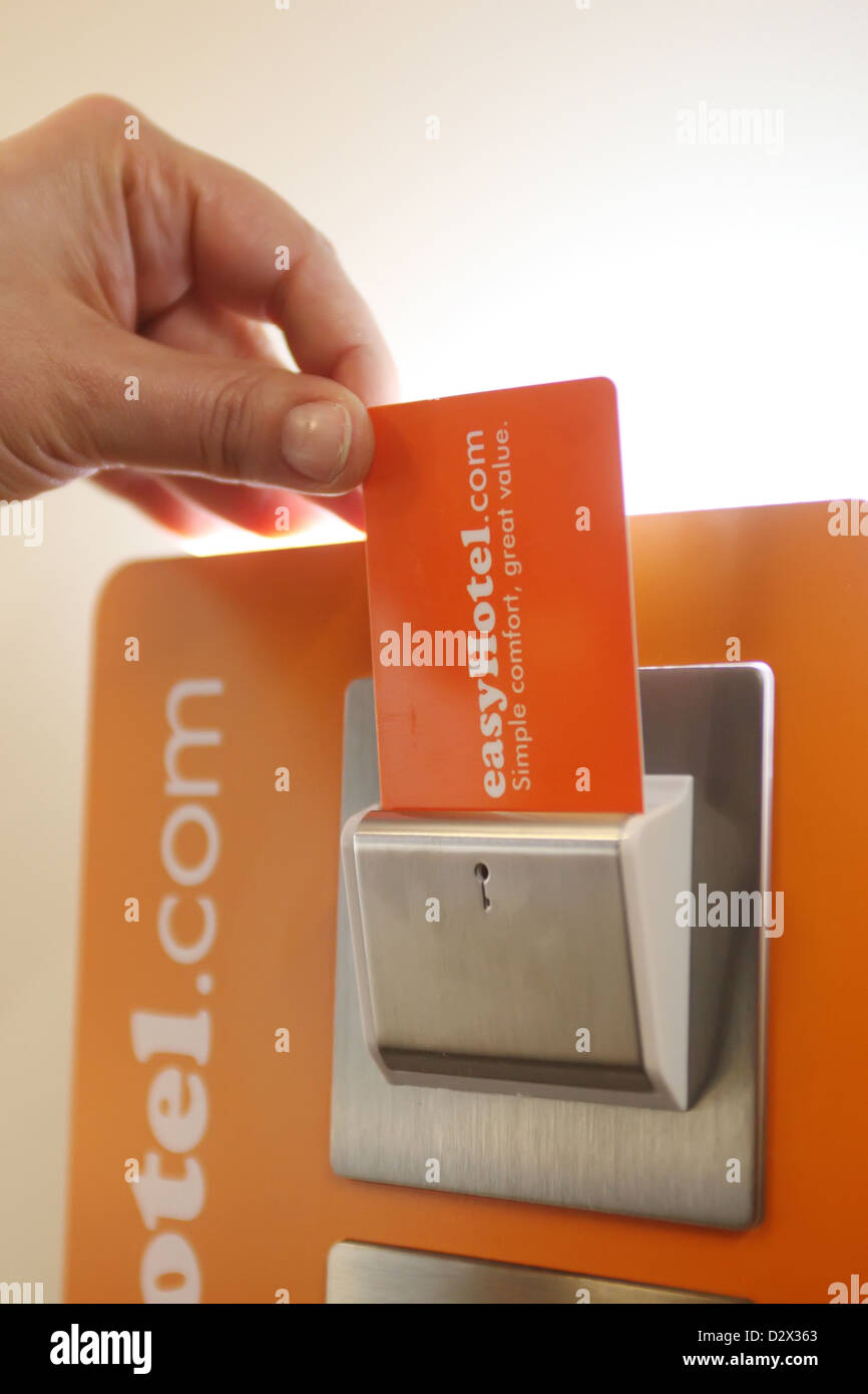 Berlin, Germany, main light switch in the Easy Hotel Stock Photo Alamy