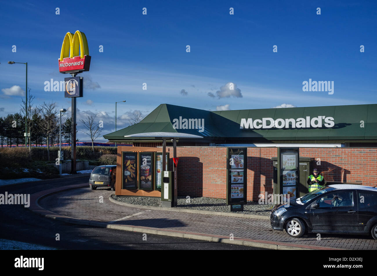 A Drive In McDonalds Stock Photo
