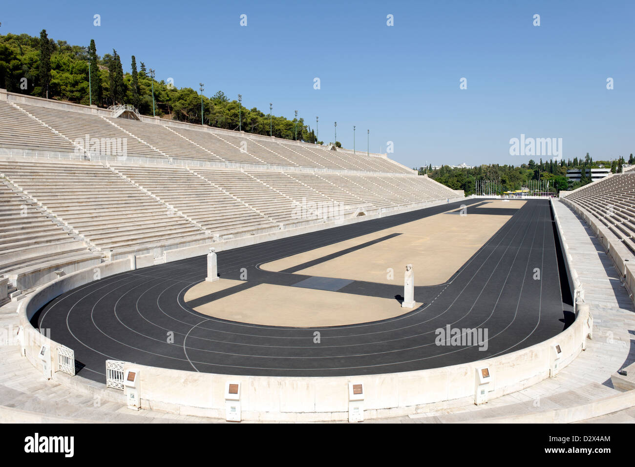 Athens. Greece. View of the Panathenaic stadium and its horse shaped