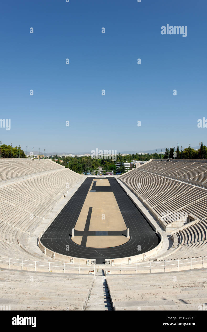 Athens. Greece. View of the Panathenaic stadium and its horse shaped