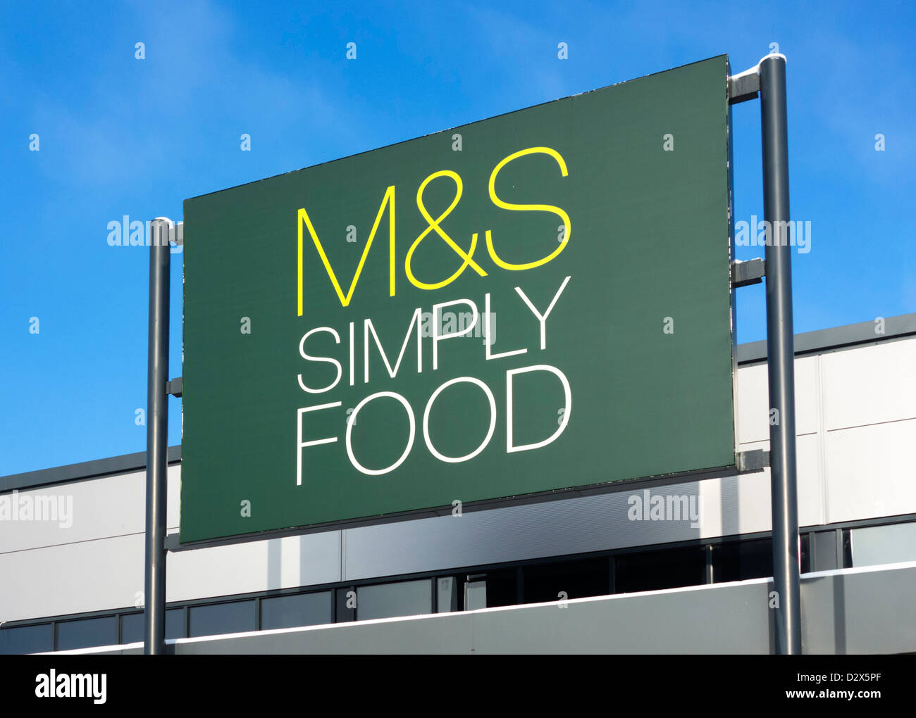 M&S Simply Food store, Waterloo, Huddersfield, West Yorkshire, UK Stock Photo