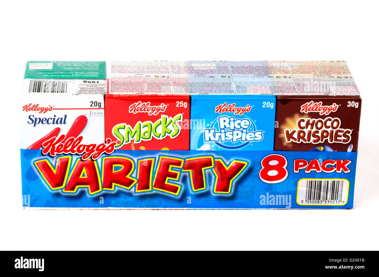 Kelloggs Variety Pack breakfast cereals, UK Stock Photo