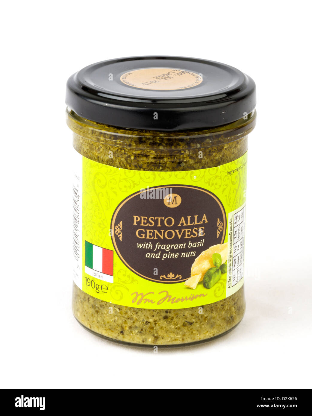 Pesto alla Genovese pesto sauce, UK Stock Photo