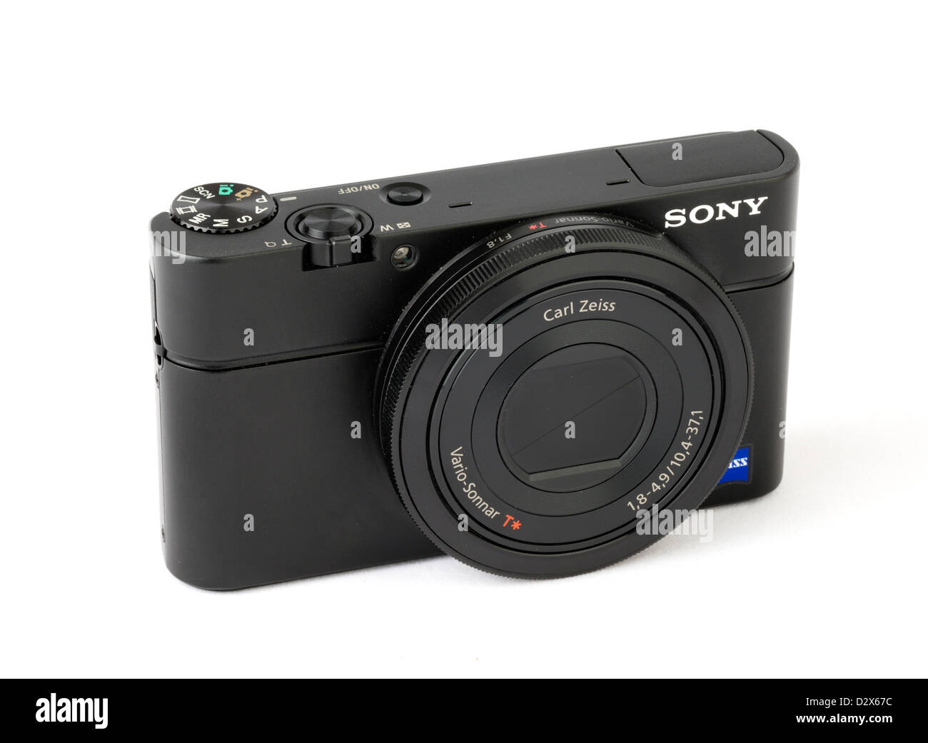 Sony Cyber-Shot DSC-RX100 compact camera with the lens retracted Stock Photo
