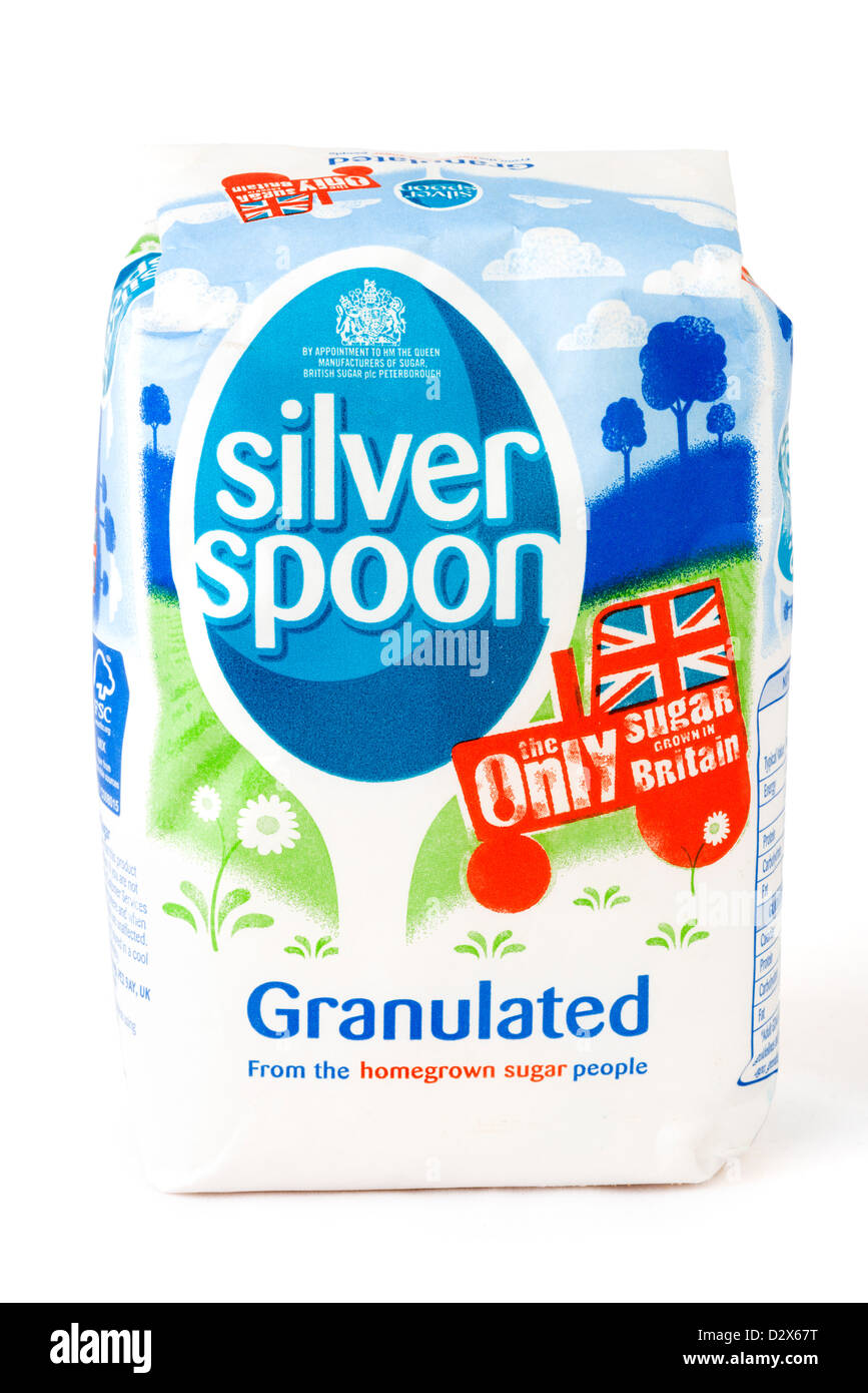 Packet of Silver Spoon granulated sugar, UK Stock Photo