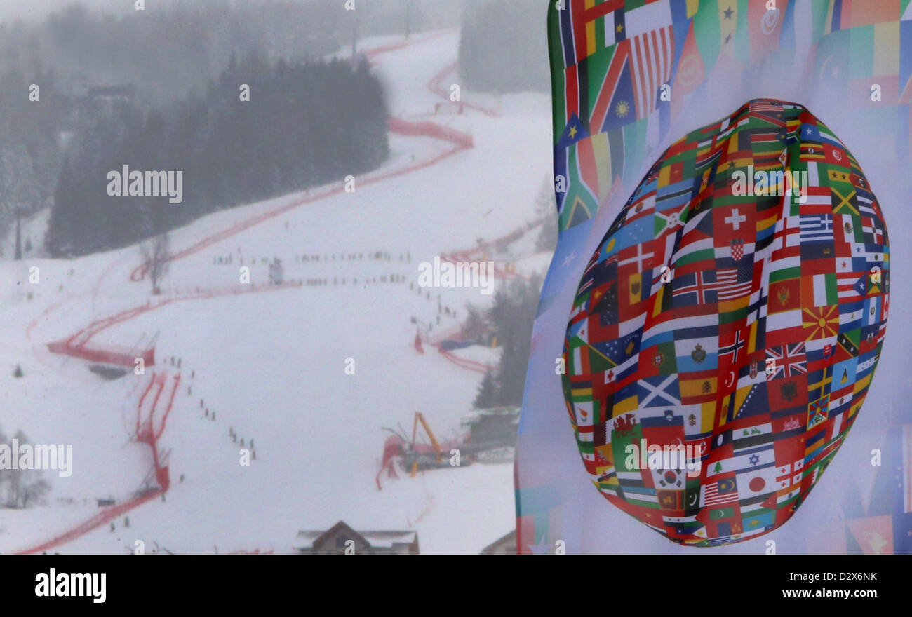 Downhill skiing flag hires stock photography and images Alamy