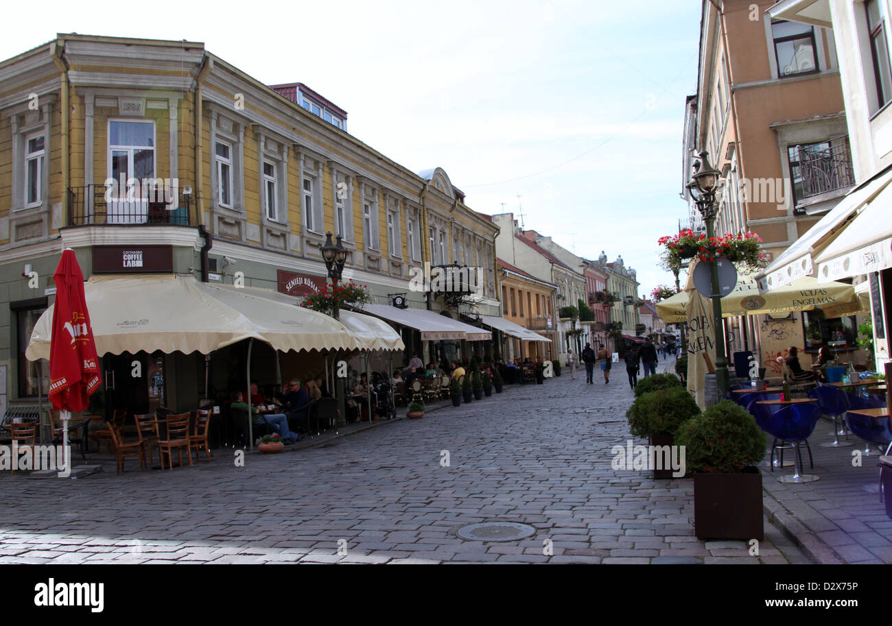 Historic Kaunas which is the second largest city in Lithuania Stock Photo