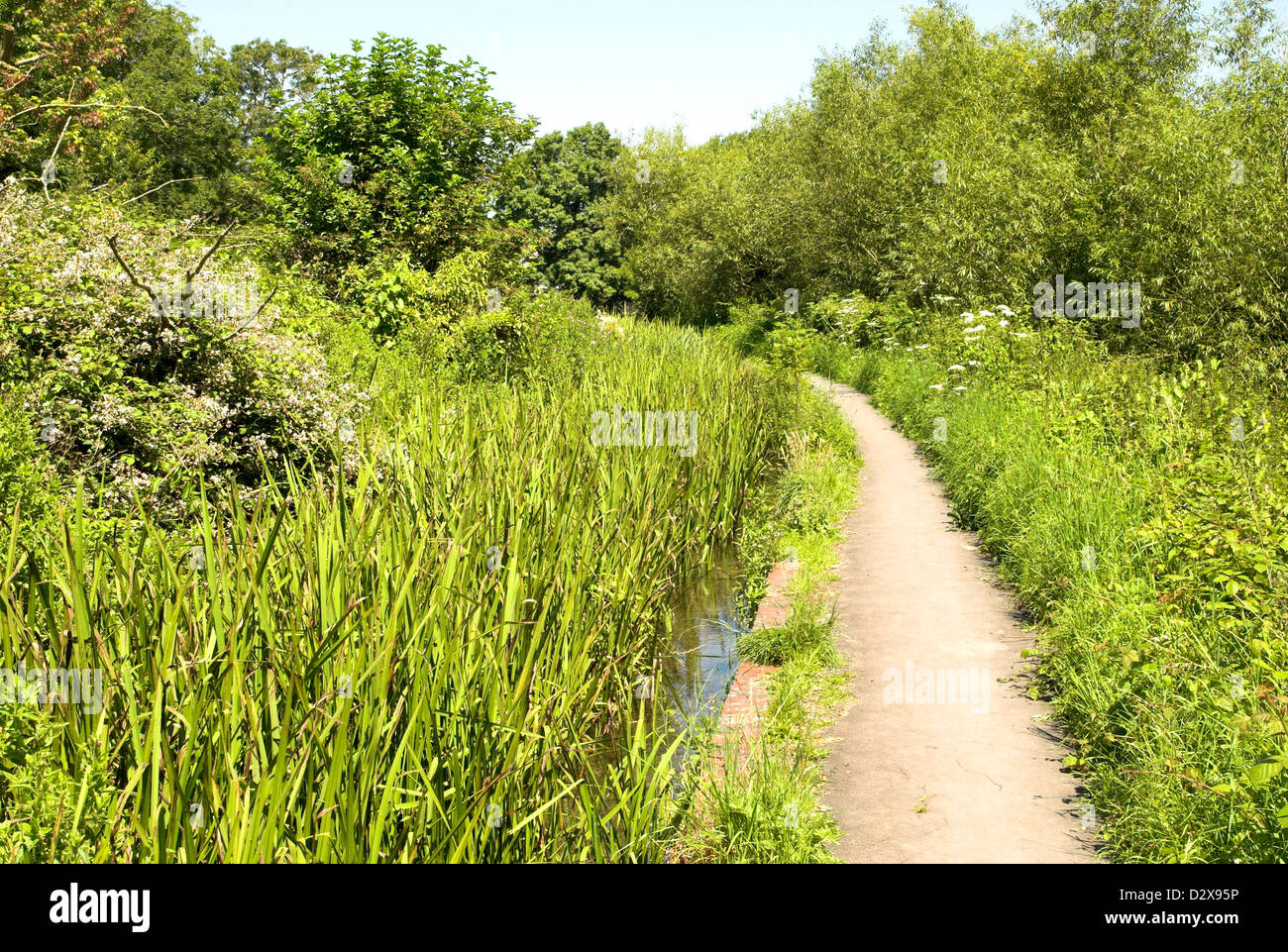 Footpath leading to the village of Westbourne from Emsworth on the West