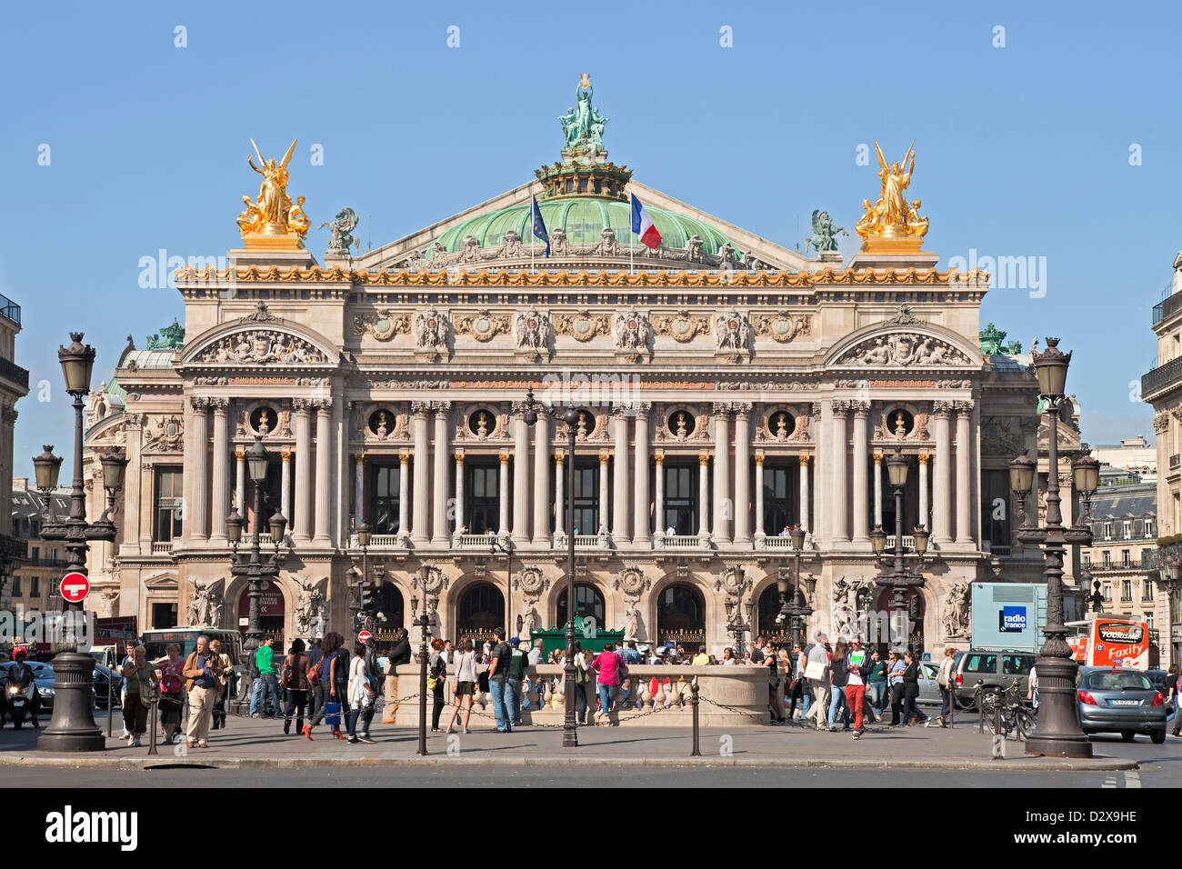 Opera Paris - Palais Garnier at place de l'opera Stock Photo