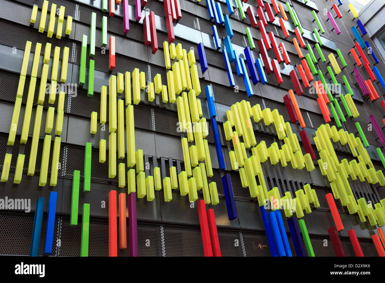 Berlin, Germany, in the colorful facade of Idee.Creativmarktes Passauerstrasse Stock Photo