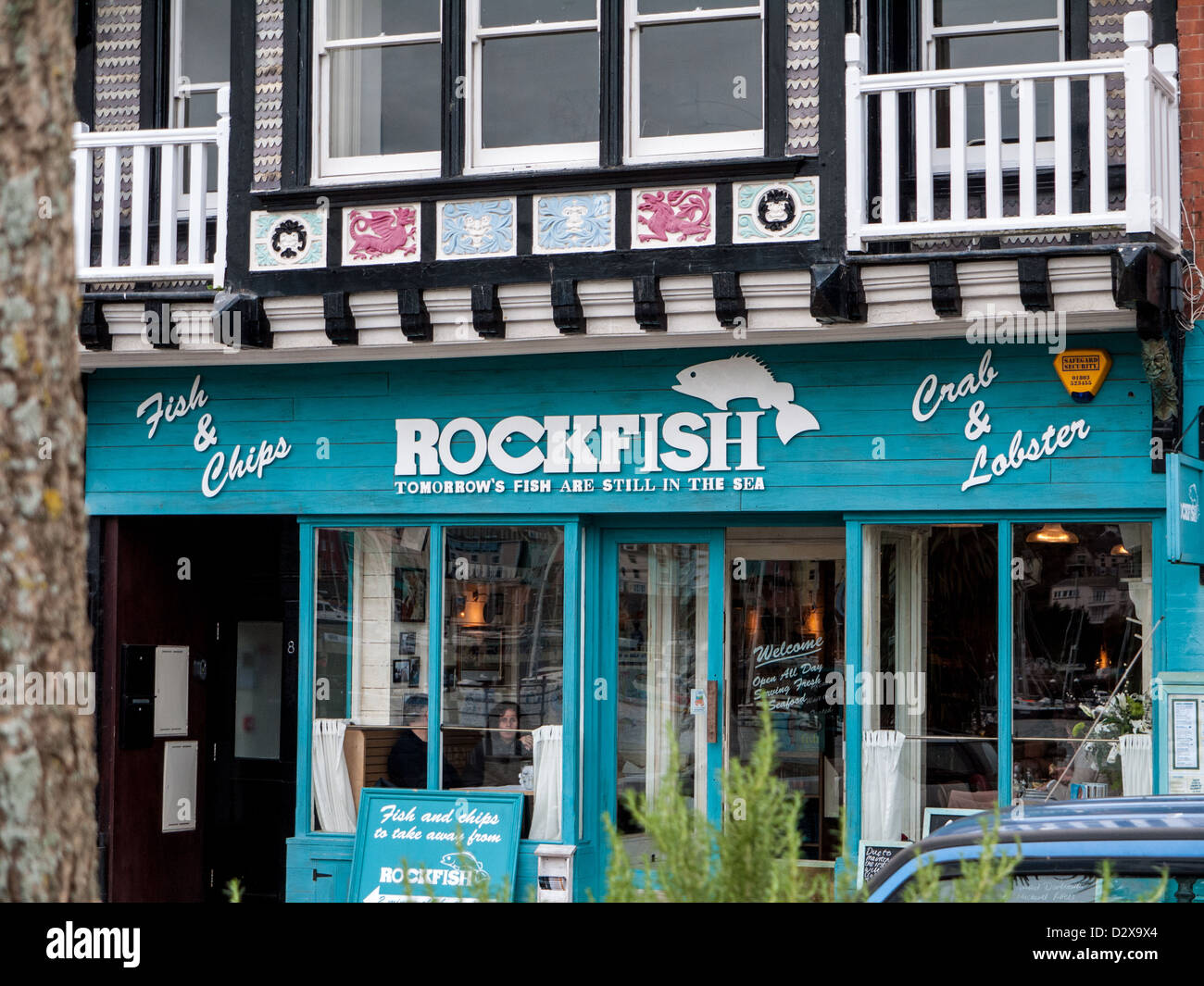 Rockfish Fish and Chip Shop, Dartmouth, Devon, UK Stock Photo Alamy