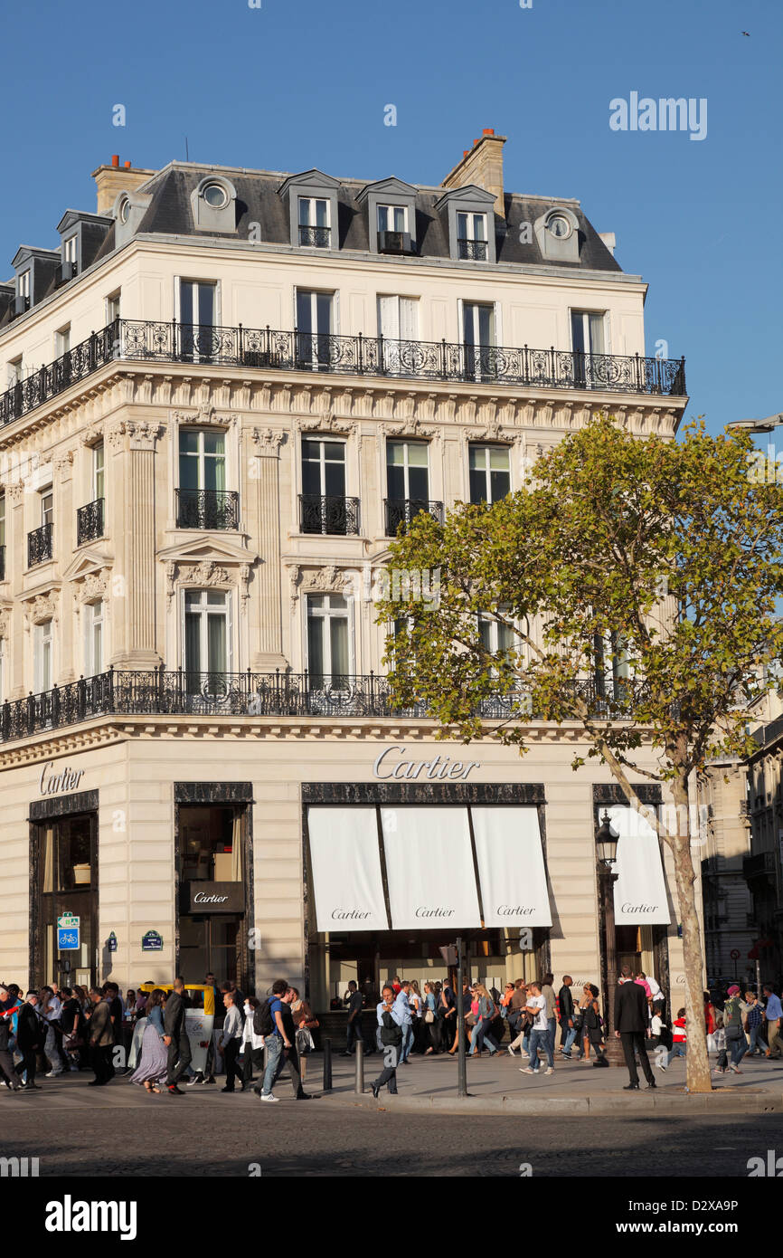 Cartier store in Paris Stock Photo