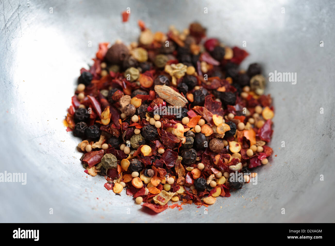 Died Hot spices in a bowl Stock Photo