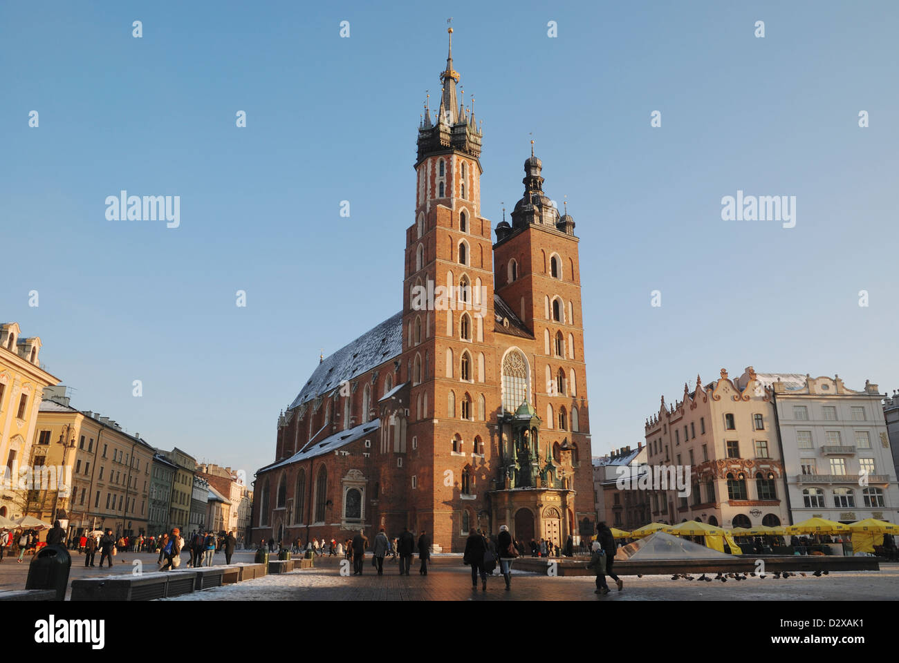St. Mary’s Basilica, Krakow, Poland. Stock Photo
