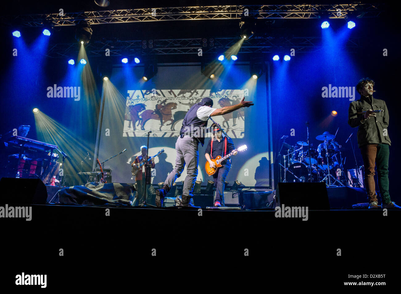 Tel-Aviv, Israel. the Ian Anderson touring band in concert Stock Photo