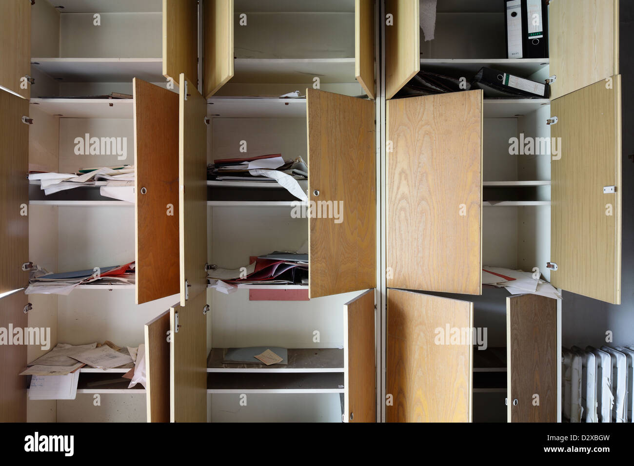 Berlin, Germany, filing cabinet in the former Iraqi Embassy Stock Photo
