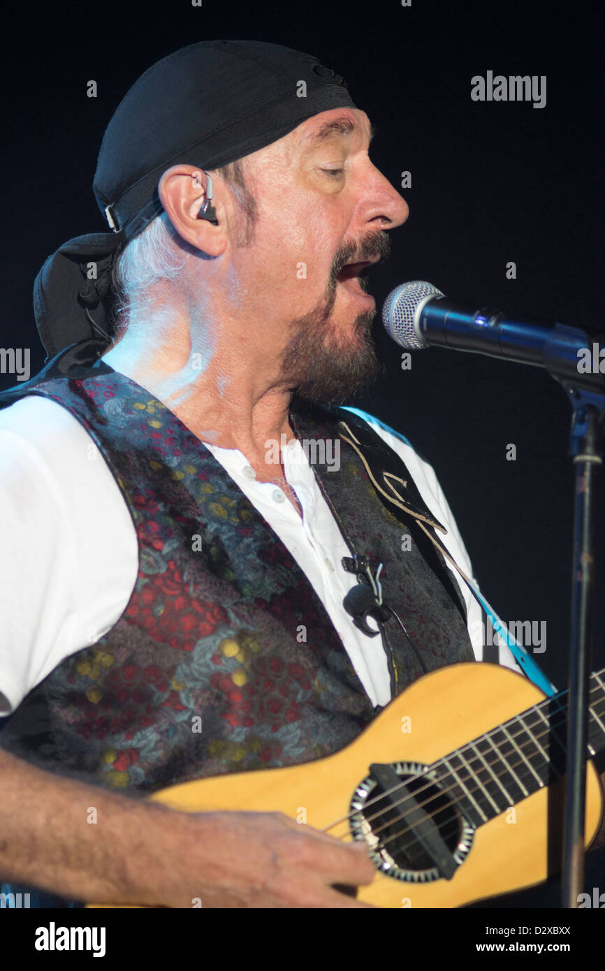 The flutist ian anderson of jethro tull hires stock photography and