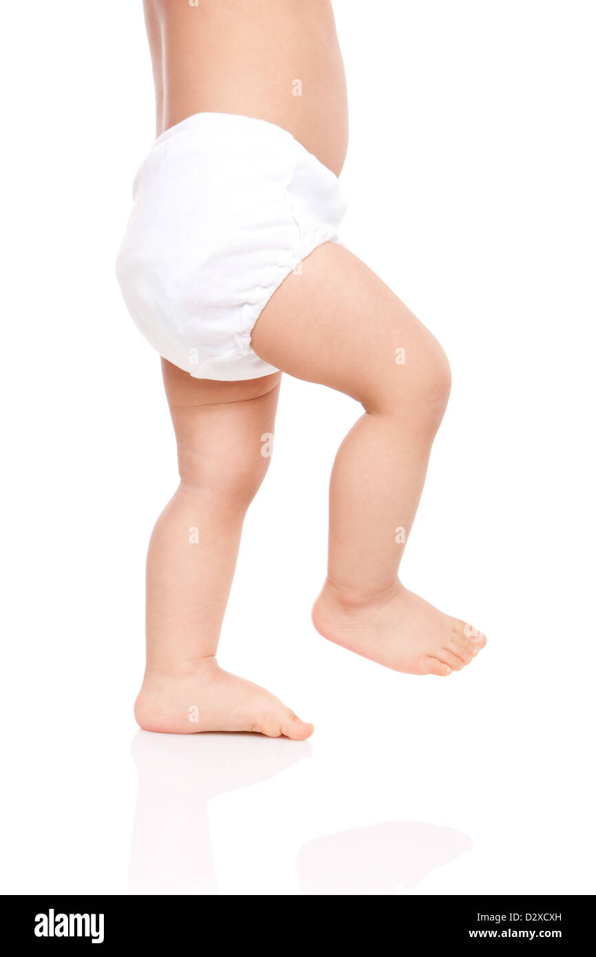 Toddler Walking Diaper Stock Photos & Toddler Walking Diaper Stock