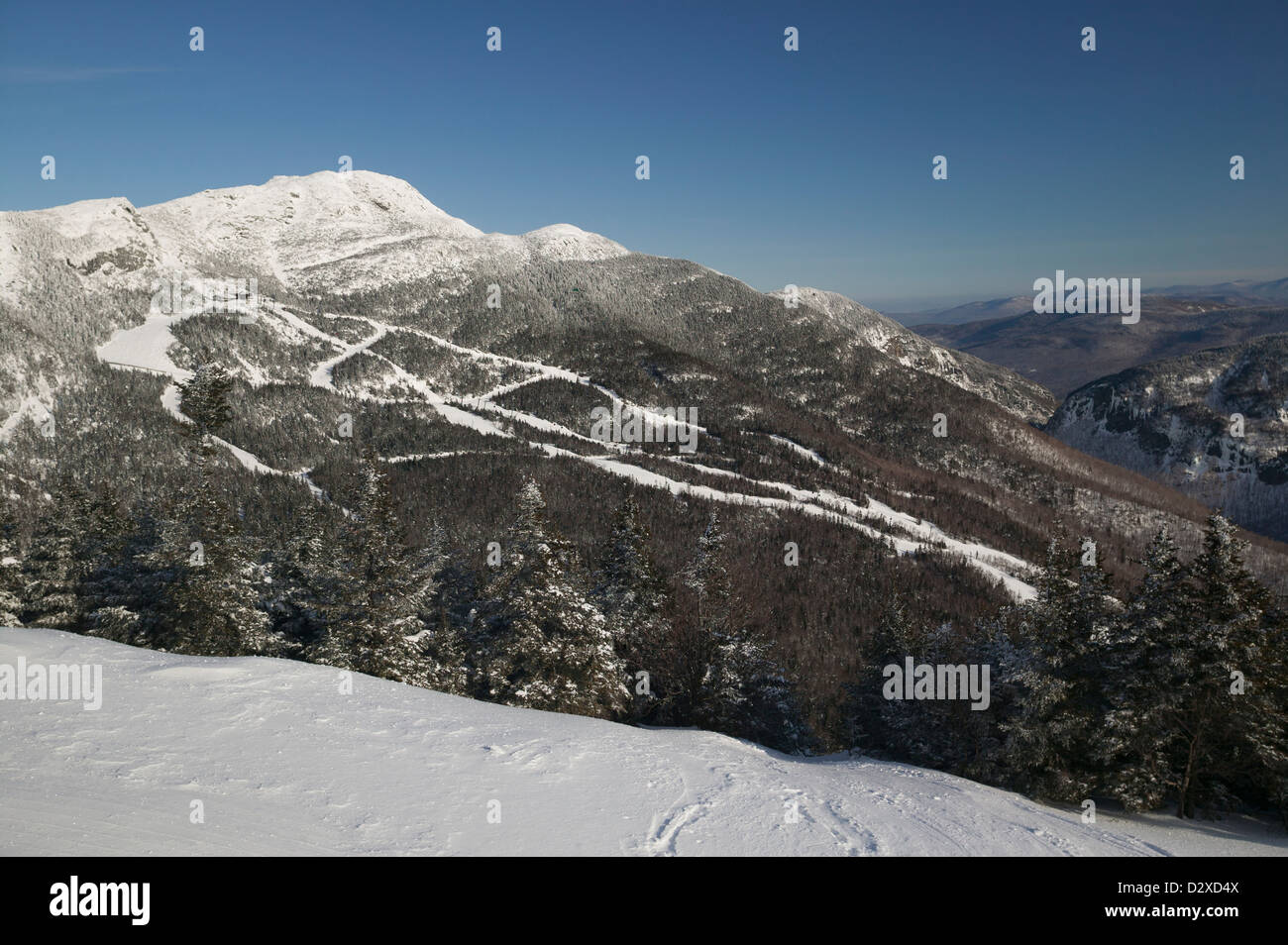 Ski trails at Mt. Mansfield, Stowe Mountain Resort, Stowe, Vermont