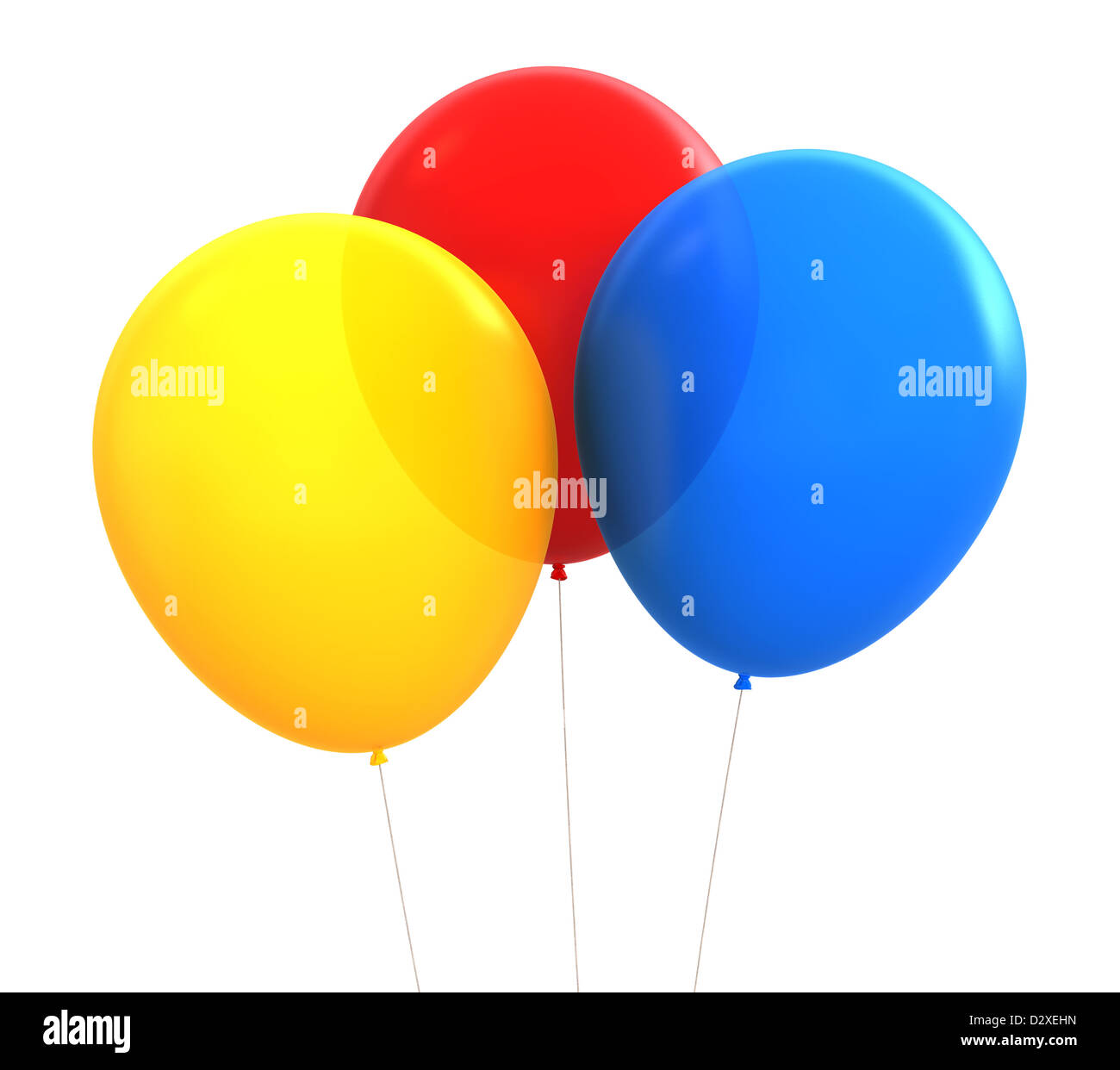 Strangling Balloon Balloons in birthday party render hi-res stock photography and images ...