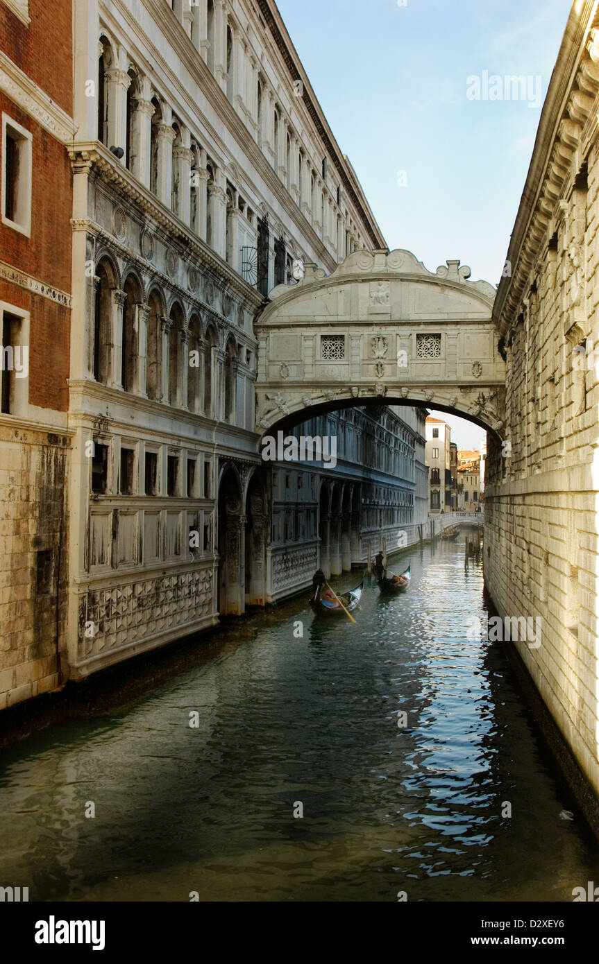 Bridge of sighs in venice Italy Stock Photo