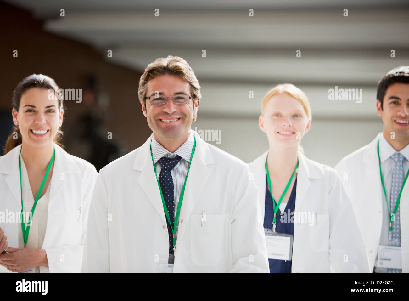 Portrait of smiling doctors Stock Photo
