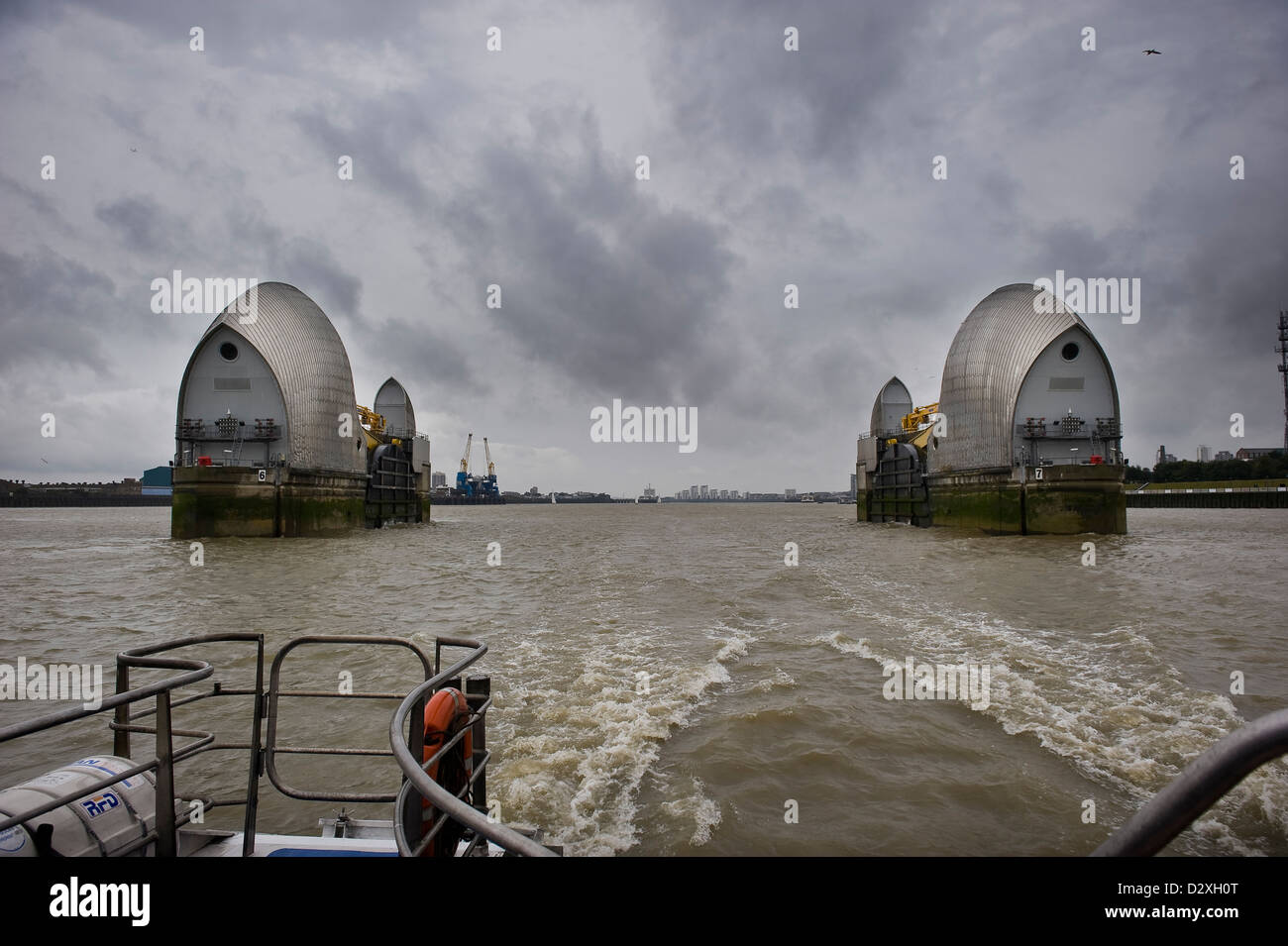 London Flood Barrier Hi Res Stock Photography And Images Alamy   The Thames Barrier Flood Defense System On The River Thames London D2XH0T 