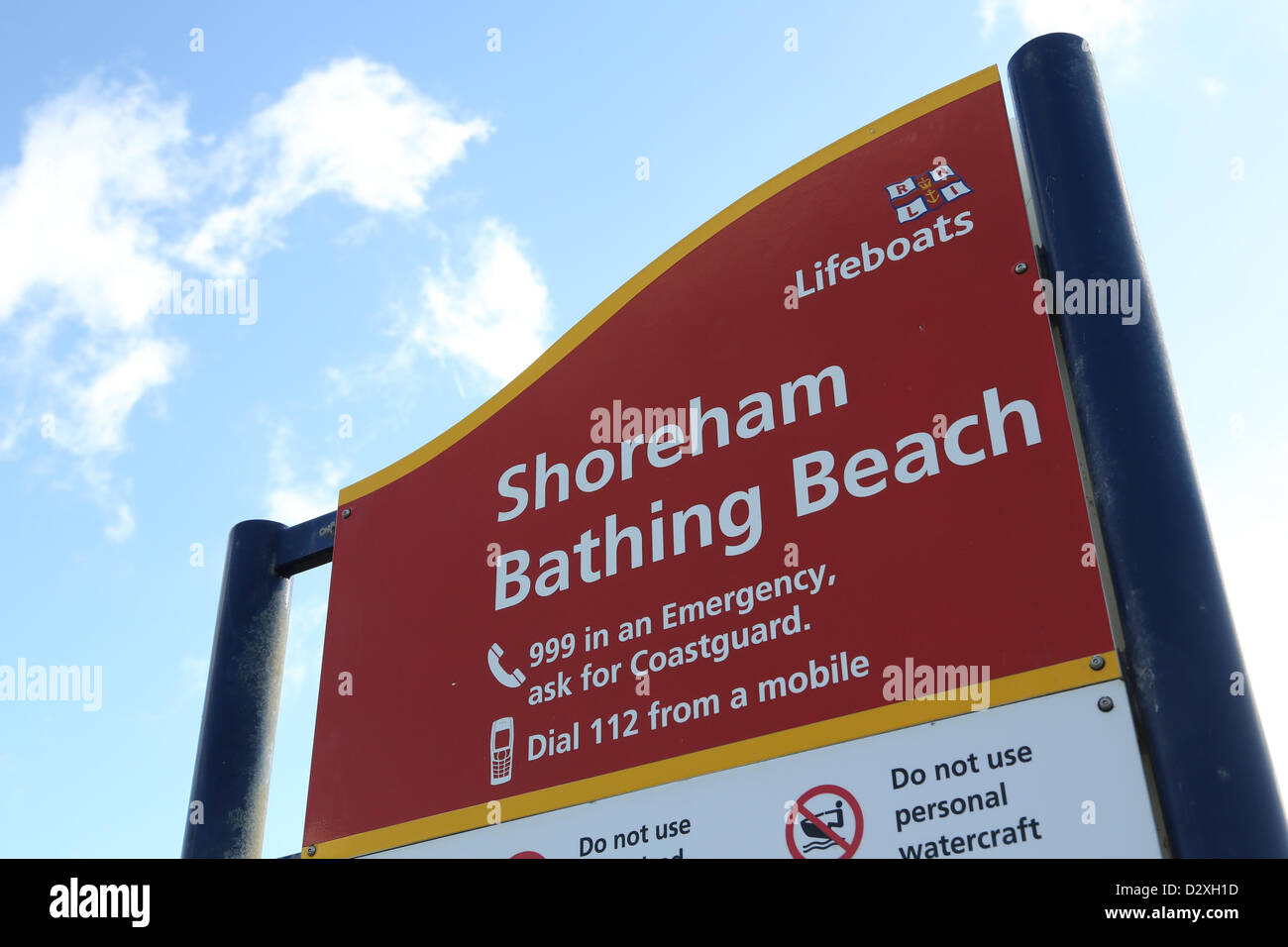 The pebbly Shoreham by Sea Beach in West Sussex with it exclusive £1million on Old Fort Road