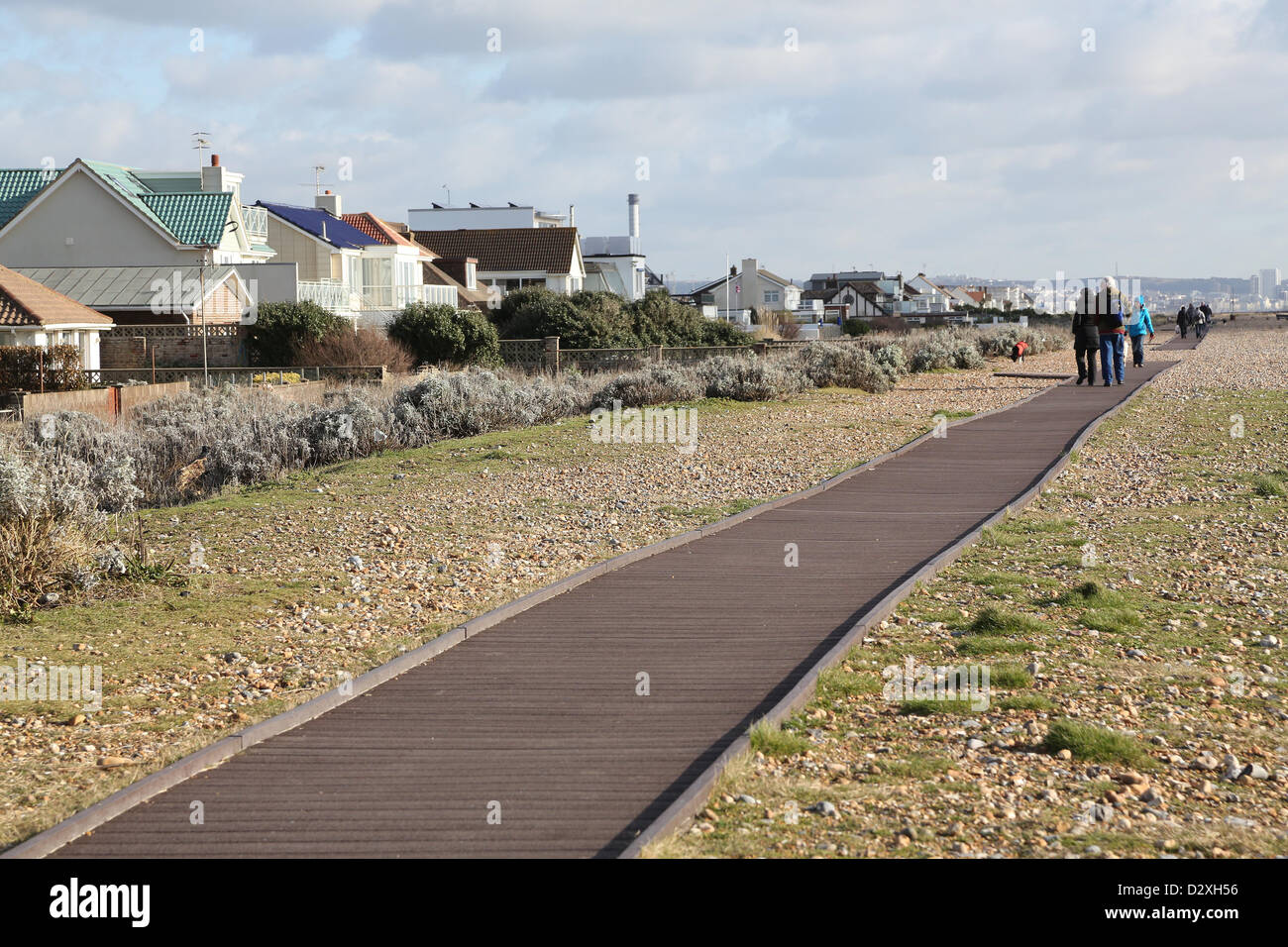 The pebbly Shoreham by Sea Beach in West Sussex with it exclusive £