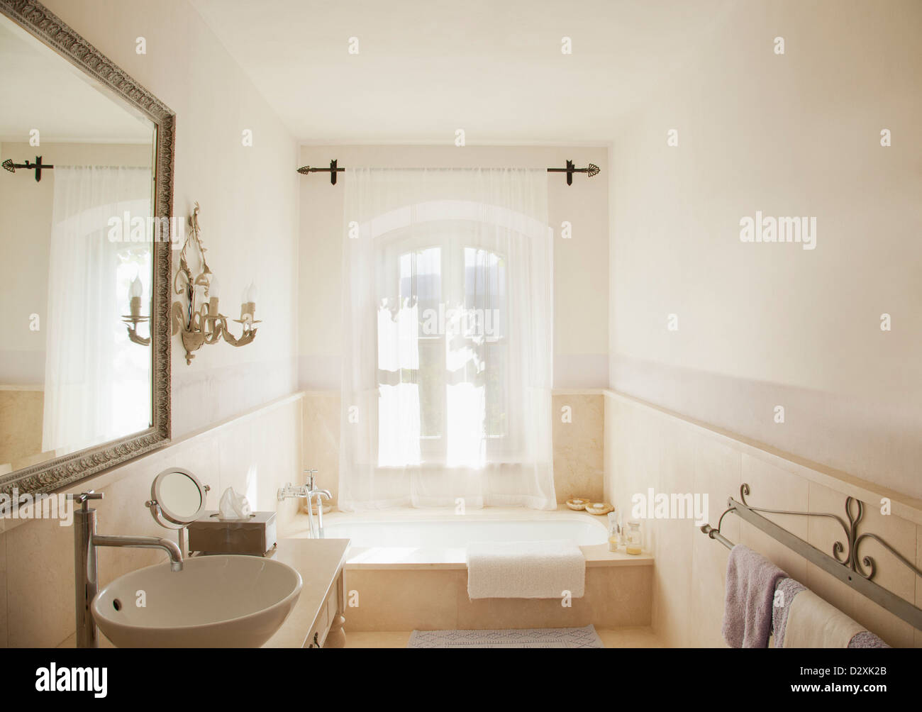 Luxury bathroom Stock Photo