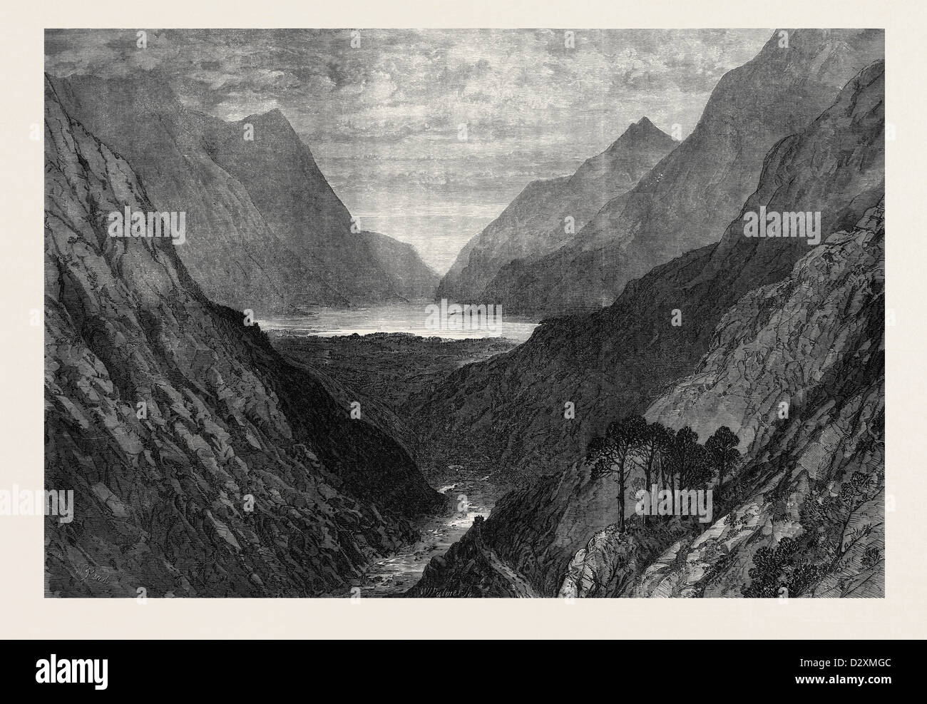 LOCH MAREE DINGWALL AND SKYE RAILWAY 1871 Stock Photo - Alamy