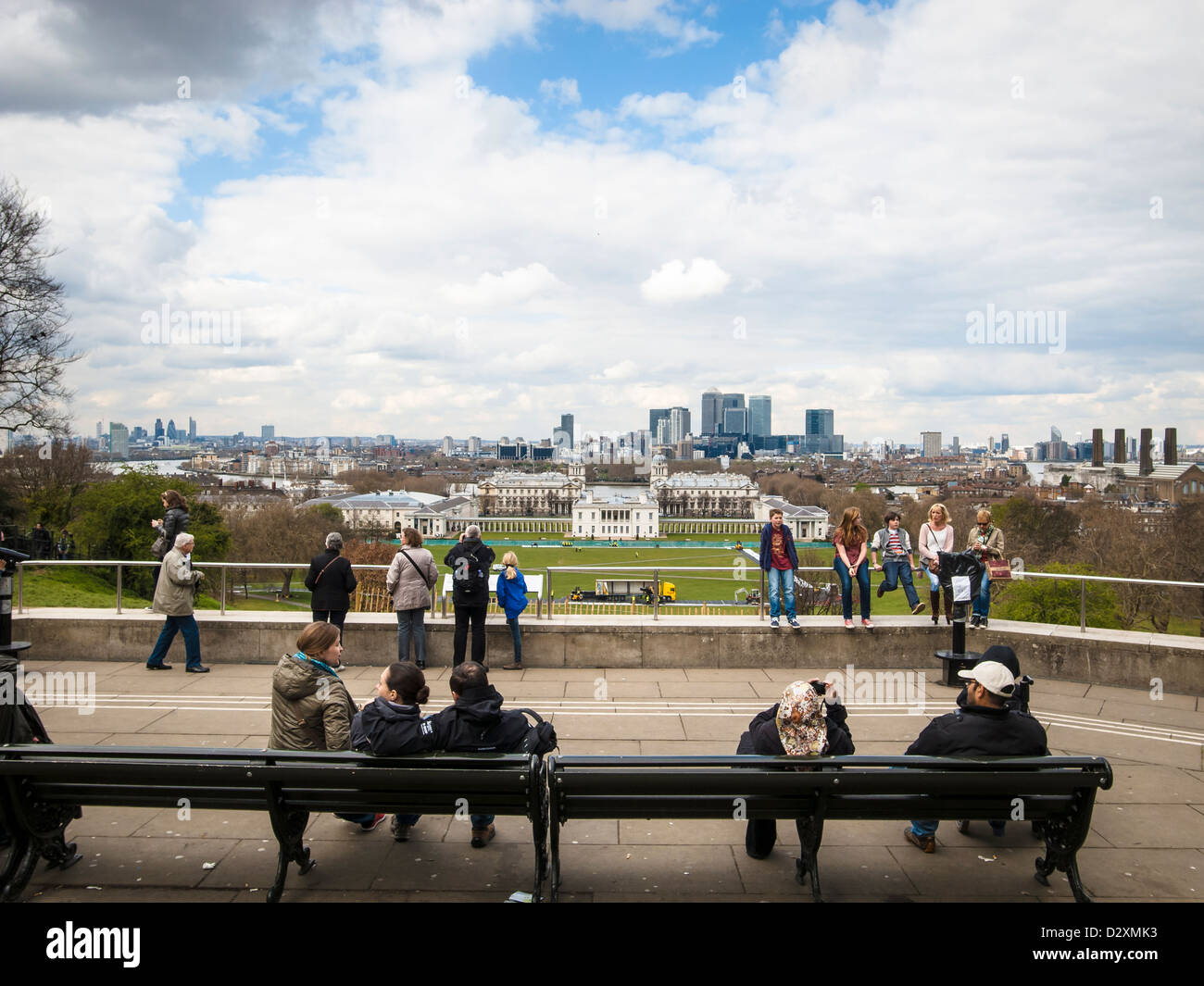 London, view, from Greenwich Stock Photo