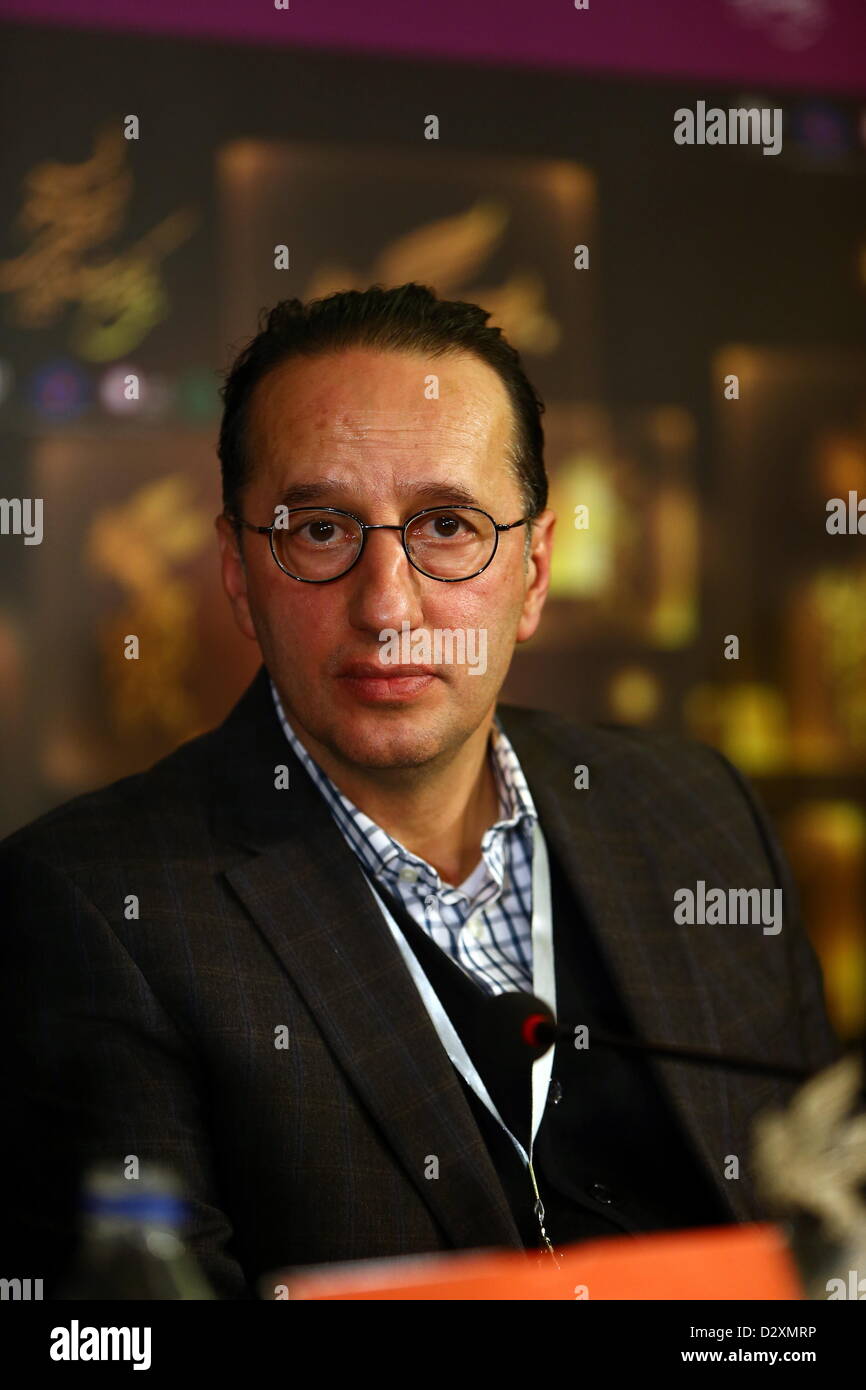 TEHRAN, IRAN: Producer Siamak Poursharif on Day 3 of the 31th International Fajr Film Festival on February 2, 2013 in Tehran, Iran. Organized by the Ministry of Culture and Islamic Guidance, the Film Festival is the most important film event in the country. (Photo by Gallo Images / Amin Mohammed Jamali) Stock Photo