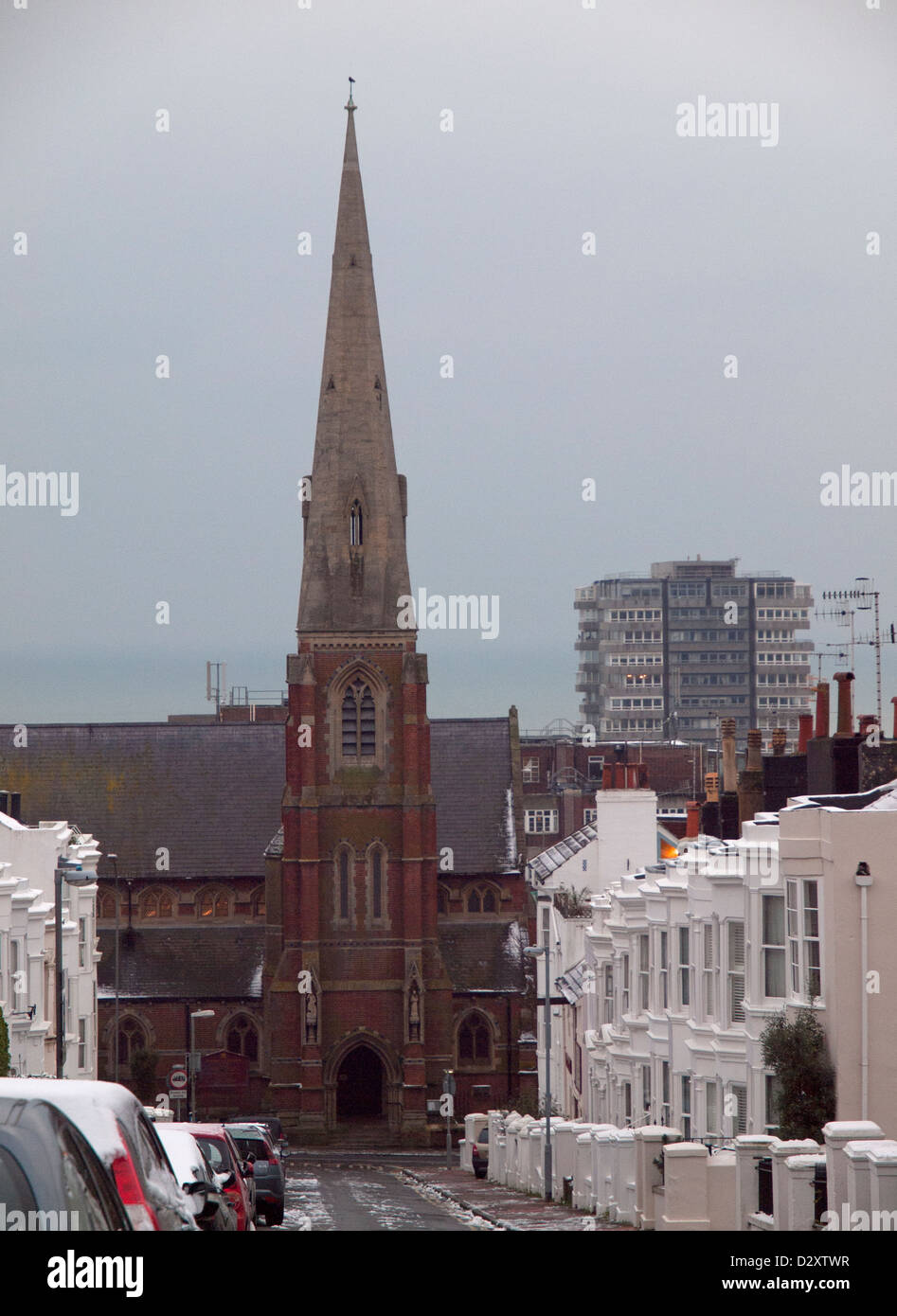 St Mary Magdalen Church towering over the Clifton area of Brighton Stock  Photo - Alamy