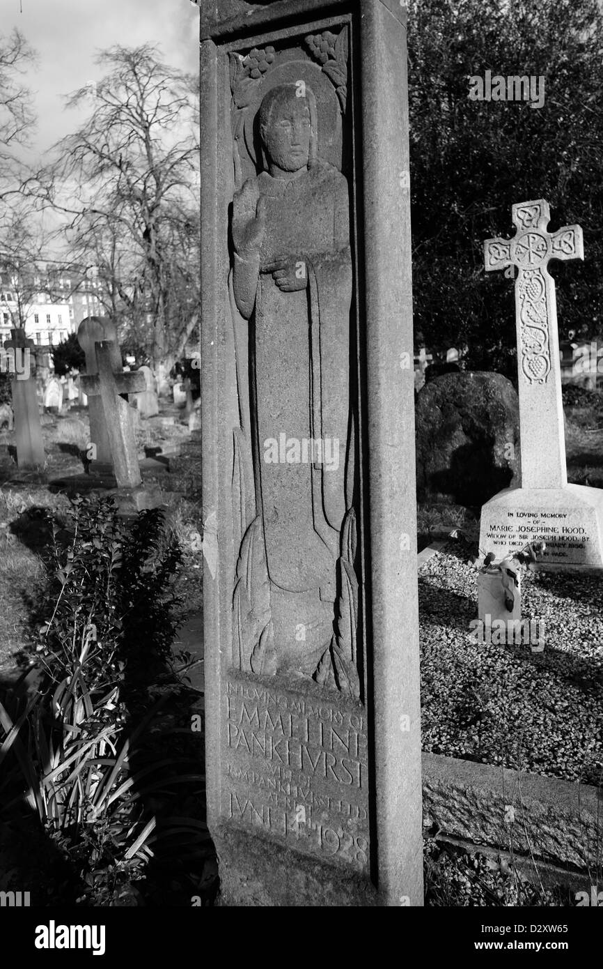 Grave of Emmeline Pankhurst Stock Photo