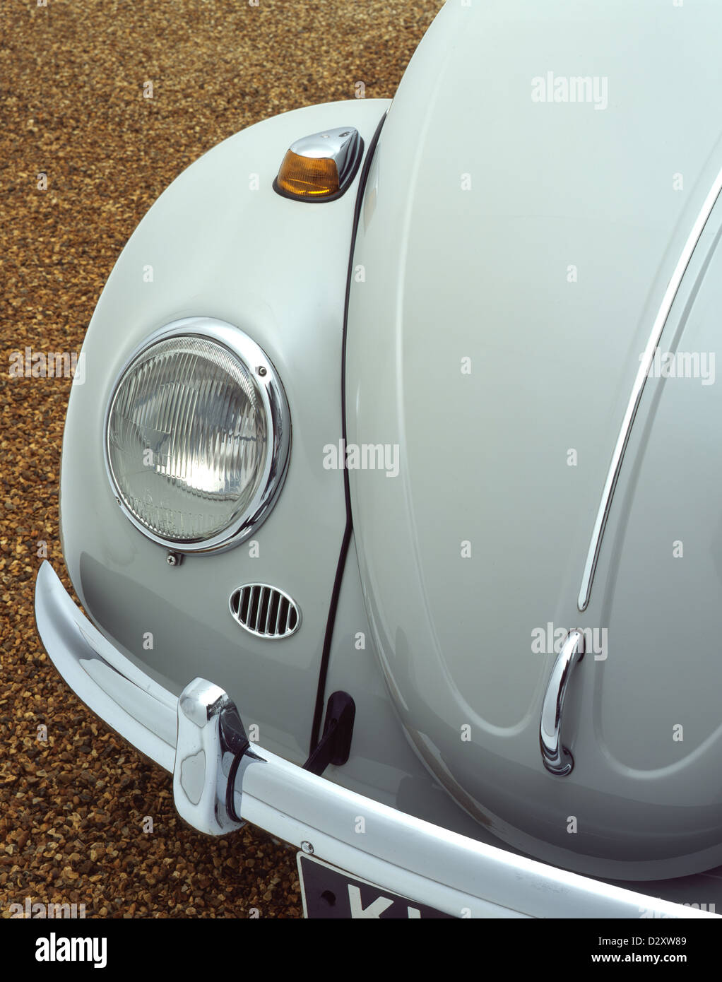 Bonnet, mudguard, headlight VW beetle Stock Photo