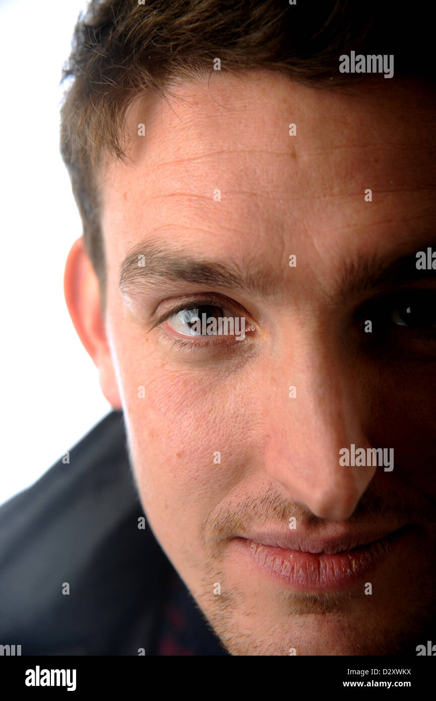 Close up portrait of young man age 30s Stock Photo